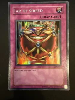 1x Yugioh Jar of Greed LON-047 Unlimited LP - Image 1