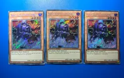 x3 Playset Yugioh Dekoichi The Battlechanted Locomotive SGX1-END05 Secret Rare - Image 1