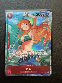 Bandai One Piece Card Game Nami Holo Character OP01-016 - Image 3