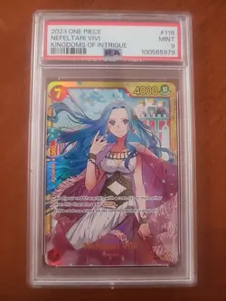 2023 One Piece NEFELTARI VIVI #OP04-118 PSA 9 ENGLISH Secret Rare - Image 1