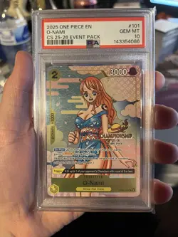 One Piece O-Nami CS 25-26 Event Pack Championship Promo OP06-101 English PSA 10 - Image 1