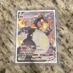 Charizard VMAX SV107/SV122 Shining Fates Shiny Vault Holo 330 HP Pokemon Card - Image 1