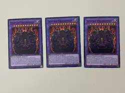 Yugioh - Despian Proskenion x 3 - 1st Edition LP - Plus Free Holographic Card - Image 1
