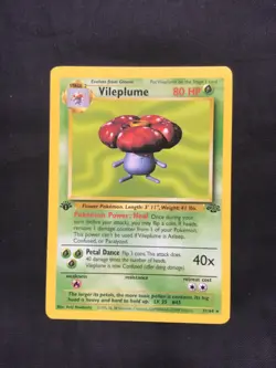 Pokemon Cards: 1st Edition Jungle Rare: Vileplume 31/64 - Image 1
