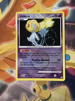 2008 Pokemon Card Legends Awakened Uxie Reverse Holo #43/146 League Promo - Image 1