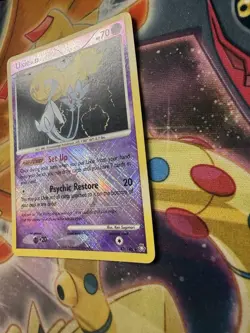 2008 Pokemon Card Legends Awakened Uxie Reverse Holo #43/146 League Promo - Image 2