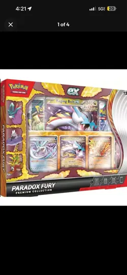 Pokemon TCG Paradox Fury Premium Collection 2024 Exclusive Cards Gift Sealed - Image 1
