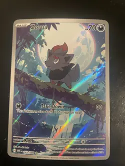 Pokemon TCG Zorua White Flare Illustration Rare Holo Card 142/086 NM Condition - Image 1