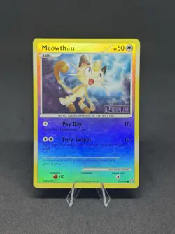Pokemon TCG Legends Awakened Meowth Reverse Holo Stamped Platinum Card 106/146 - Image 1