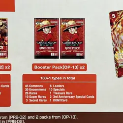 One Piece Card Game IB-05 Illustration Box Vol 5 OP13 PRB02 New Sealed English - Image 5