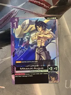 Gundam Card Game ST05-010 C Mikazuki Augus Alternate Art - Image 1