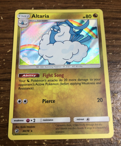 Pokemon Card Altaria 2018 Sun Moon Dragon Majesty Holo 40/70 - Image 1