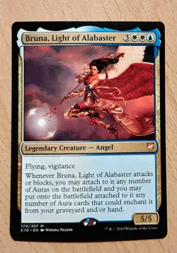 Mtg Magic: Bruna vom Alabasterschwarm, Light of Alabaster, ENGEL, Mythic - Image 1