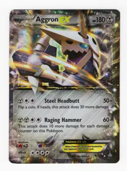 Pokemon TCG Aggron EX 93/160 XY Primal Clash 2015 NM - Image 1