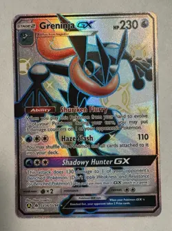Greninja GX SV56/SV94 Hidden Fates Shiny Vault Pokemon TCG NM/ M Full Art - Image 1