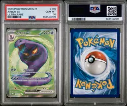 POKEMON PSA 10 ARBOK EX ULTRA RARE 185/165 SET 151 ITALIANO 2023 LOW POP!🌍 - Image 3