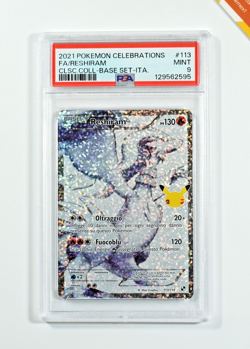 Pokemon PSA 9 Reshiram #113 Full Art Classic Collection Gran Festa 2021 Italiano - Image 1