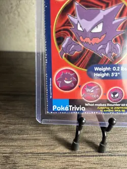 Pokemon Card Poketrivia Haunter 1999 Promo #93 Mewtwo Strikes Back #7 Vintage-LP - Image 4