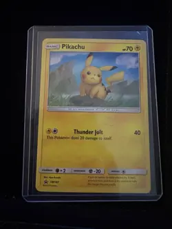 Pokemon Pikachu TCG Holo Blackstar Promo SM183 Near Mint - Image 1
