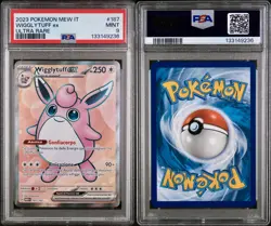 POKEMON PSA 9 WIGGLYTUFF EX ULTRA RARE 187/165 SET 151 ITALIANO 2023 LOW POP!🌍 - Image 3