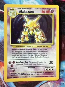 Pokemon TCG Alakazam Base Set 1/102 Holo 1999-2000 Wizards Base Set Holo Rare - Image 1