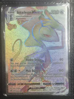 Pokemon Inteleon VMAX 195/192 Rebel Clash TCG Rainbow Rare Pack Fresh - Image 1