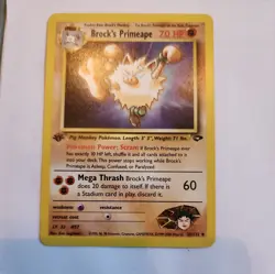 Brock's Primeape 35/132 Gym Challenge Regular First Edition Pokemon Card - Image 1