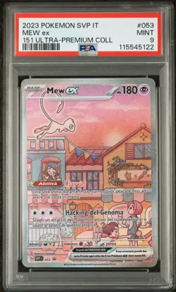 Pokemon PSA 9 Mew Ex #053 151 Ultra-Premium Collection Promo 2023 Italiano - Image 2