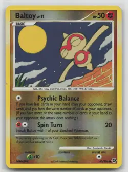 Pokemon TCG Baltoy Great Encounters 60 Reverse Holo Common 60/106 - Image 1