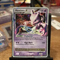 Pokemon TCG Mewtwo LV.X DP28 Diamond Pearl Black Star Promo Holo Rare - Image 1