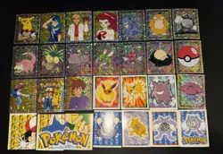 LOTTO DI 130 STICKERS POKEMON MERLIN CON 18 HOLO - Image 1