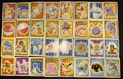 LOTTO DI 130 STICKERS POKEMON MERLIN CON 18 HOLO - Image 3