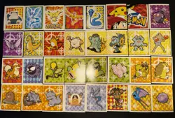 LOTTO DI 130 STICKERS POKEMON MERLIN CON 18 HOLO - Image 4