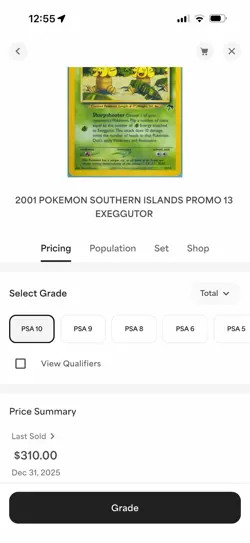 2001 POKEMON SOUTHERN ISLANDS PROMO 13 EXEGGUTOR - Image 3