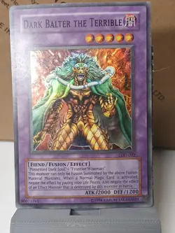 YUGIOH DARK BALTER THE TERRIBLE DB2-EN125 RARE - Image 1