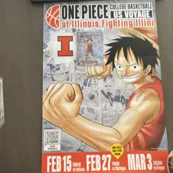 One Piece College Basketball US Voyage Monkey D. Luffy Character Card #4 (2026) - Image 3