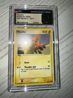 CGC 10 PRISTINE Pikachu 2005 POP Series 2 16/17 Pokemon Card - Image 4