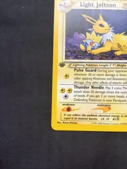 Pokemon Cards: Neo Destiny 1st Edition Uncommon: Light Jolteon 48/105 - Image 5