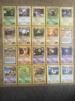 Vintage Pokemon Lot (20) Cards Gym Heroes, Neo, Legendary Sets 1999-2002 - LP - Image 1