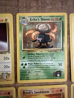 Vintage Pokemon Lot (20) Cards Gym Heroes, Neo, Legendary Sets 1999-2002 - LP - Image 3