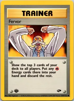 Fervor 124/132 1st Edition LP Pokemon Card TCG Gym Challenge - Image 1