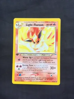 Pokemon Cards: Neo Destiny 1st Edition Uncommon: Light Flareon 46/105 - Image 1