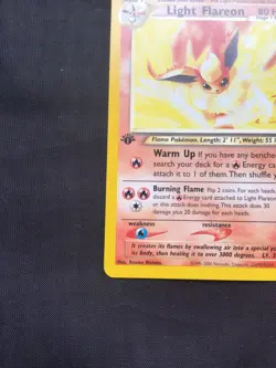 Pokemon Cards: Neo Destiny 1st Edition Uncommon: Light Flareon 46/105 - Image 5