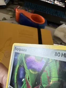 Pokemon TCG Rayquaza Holo Rare Card 3/17 Pop Series 1 Promos LP+ Vintage - Image 3