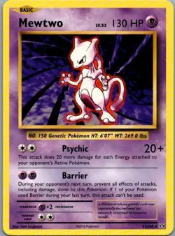 Pokemon Card Mewtwo 51/108 Evolutions - Near Mint - Image 1