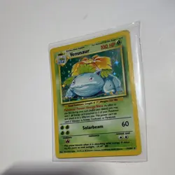 Pokemon TCG Venusaur Base Set 15/102 Holo Rare 100 HP 1999 Wizards Card - Image 1