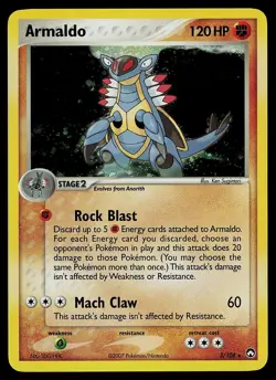 Pokemon Card - Armaldo Power Keepers 3/108 Holo Rare - Image 1