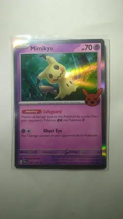 Mimikyu 097/193 Trick or Trade 2023 Pokemon Card – Mint Halloween Holo - Image 1