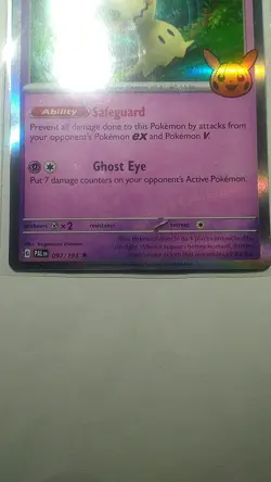 Mimikyu 097/193 Trick or Trade 2023 Pokemon Card – Mint Halloween Holo - Image 3