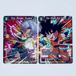 Dragon Ball Super Card Game Tiny Rivals Trunks + Goten Regular Uncommon Cards - Image 1